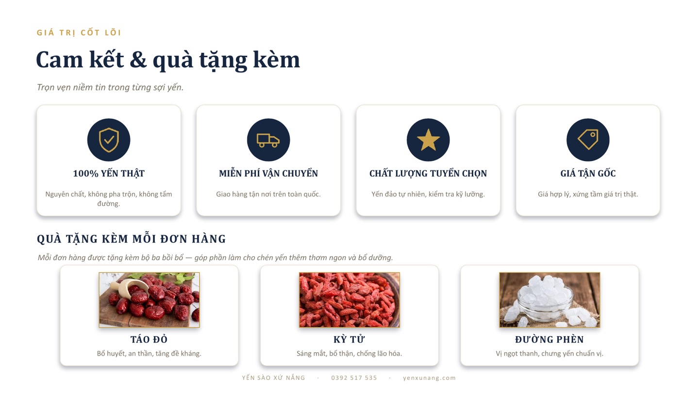 Trang 2 catalog Yến Xứ Nắng